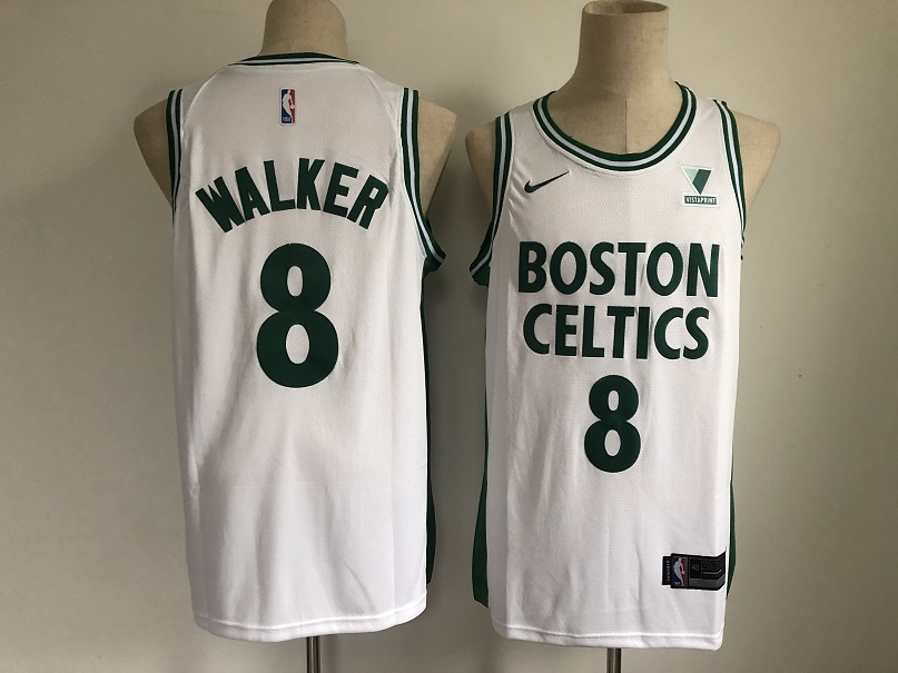 Men Boston Celtics #8 Walker White Nike City Edition NBA Jerseys
